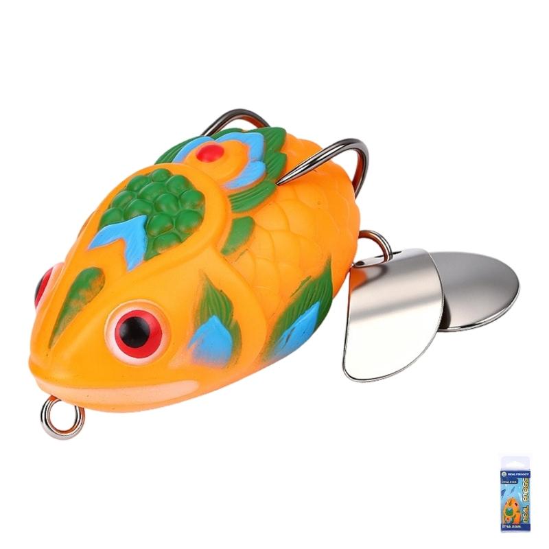 4CM Simulated Frogs Fishing Lures with Hook Soft PVC Fishing Baits Crankbait Tackle Cranks Baits Fishing Tackle
