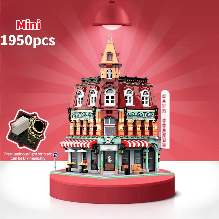 

Non-Toxic Mini Bricks European Caf Corner Villa Store House Building Blocks 10182 City Street View Scene Model Children Assemble Toy Kid Gifts