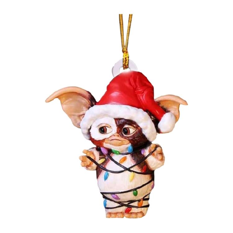 Christmas Sock Dog/Dragon Acrylic Charm Animal Shape Hanging Ornament For Christmas Tree Decoration Mantels Door Window