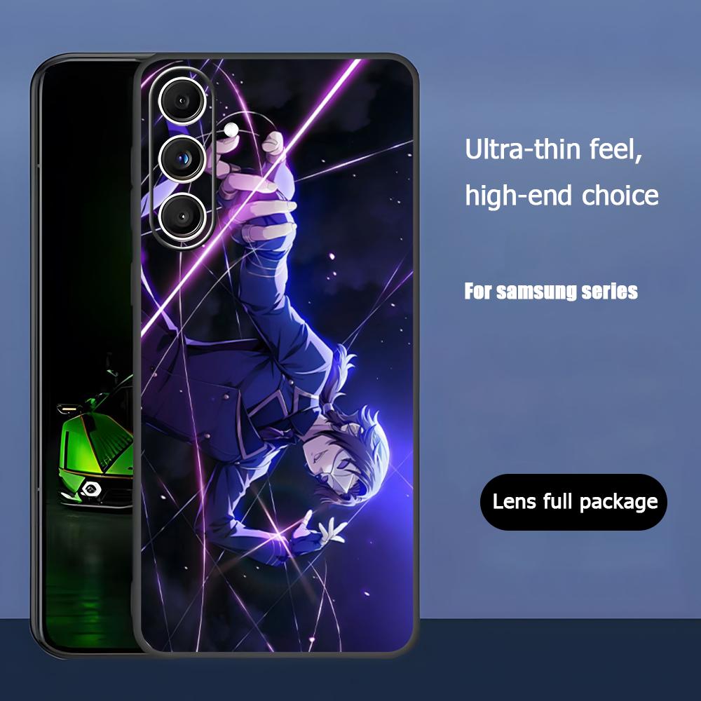 Anime The Eminence in Shadow Phone Case For Samsung Galaxy S25 S24 S23 S22 S21 S20 Plus Ultra Note20 Soft Black