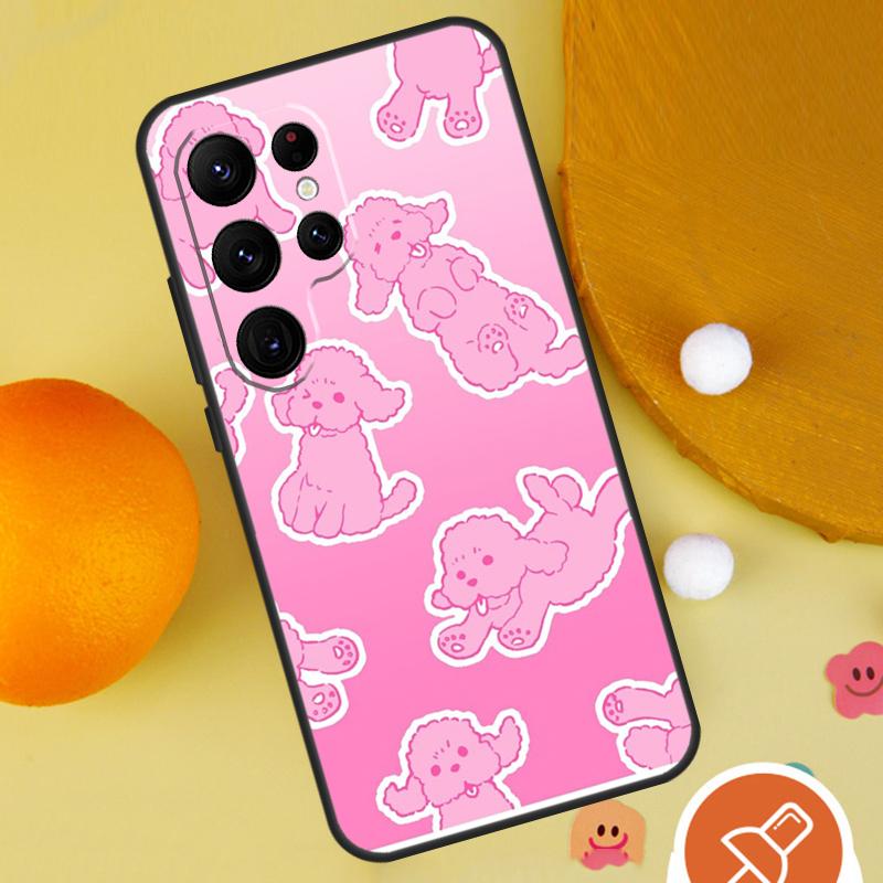 Poodle Dog Phone Case For Samsung Galaxy S25 Ultra S23 S22 S21 Ultra S9 S10 S20 Plus S24 FE Funda Cover