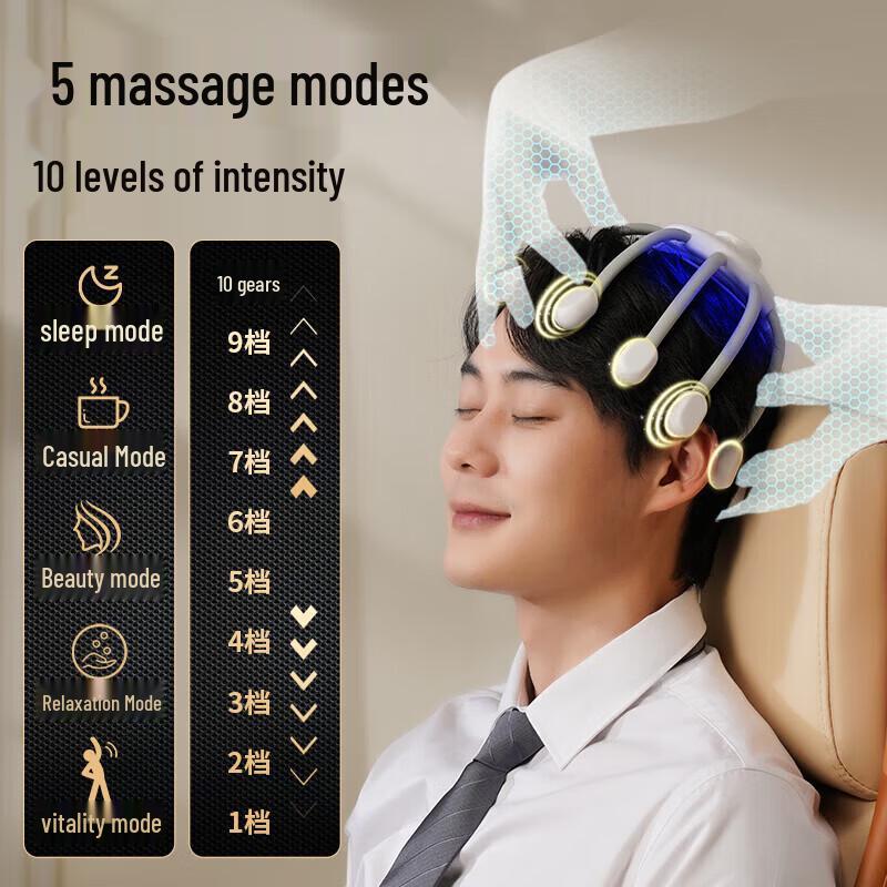 HEZHENG Electric Scalp Massager HZ-RELAX-2 CN Plug (adapter Included)