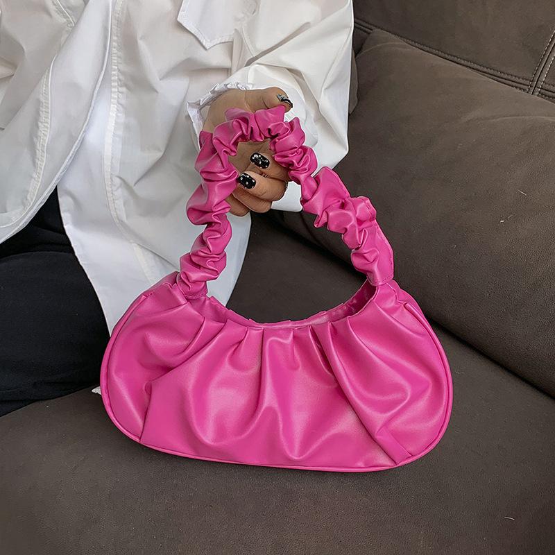 Pleated Cloud Shoulder Bag: Trendy 2024 French Design for Women