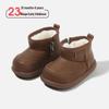 Cozy Thickened Cotton-Padded Snow Boots for Babies – Versatile, Comfortable, Fashionable Solid Colors for Outdoor Wear