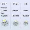 T3 3528SMD 10pcs LED Wedge Bulb Bulb Meter Sphere Panel Bulb Air Conditioner Switch