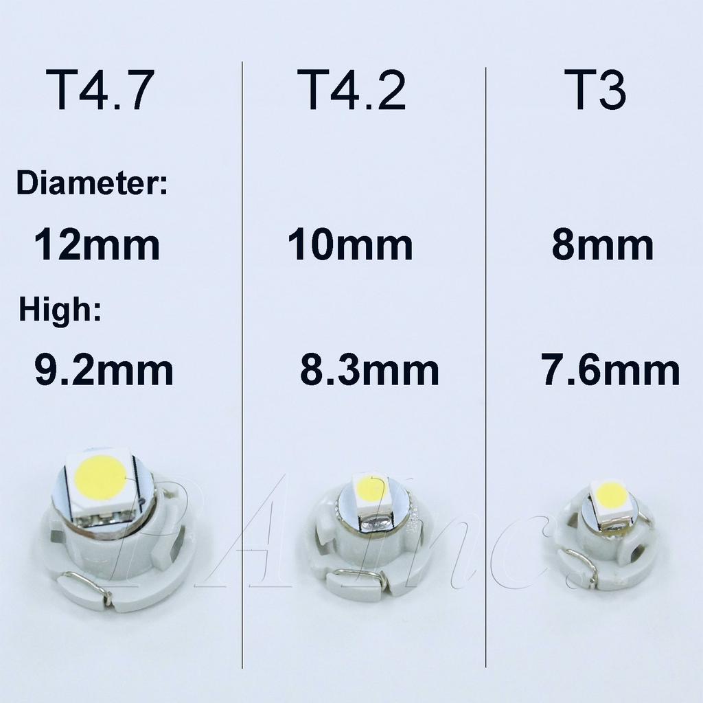 T3 3528SMD 10pcs LED Wedge Bulb Bulb Meter Sphere Panel Bulb Air Conditioner Switch
