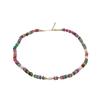Dopamine Tourmaline & Freshwater Pearl Necklace - 2024 High-End Clavicle Chain