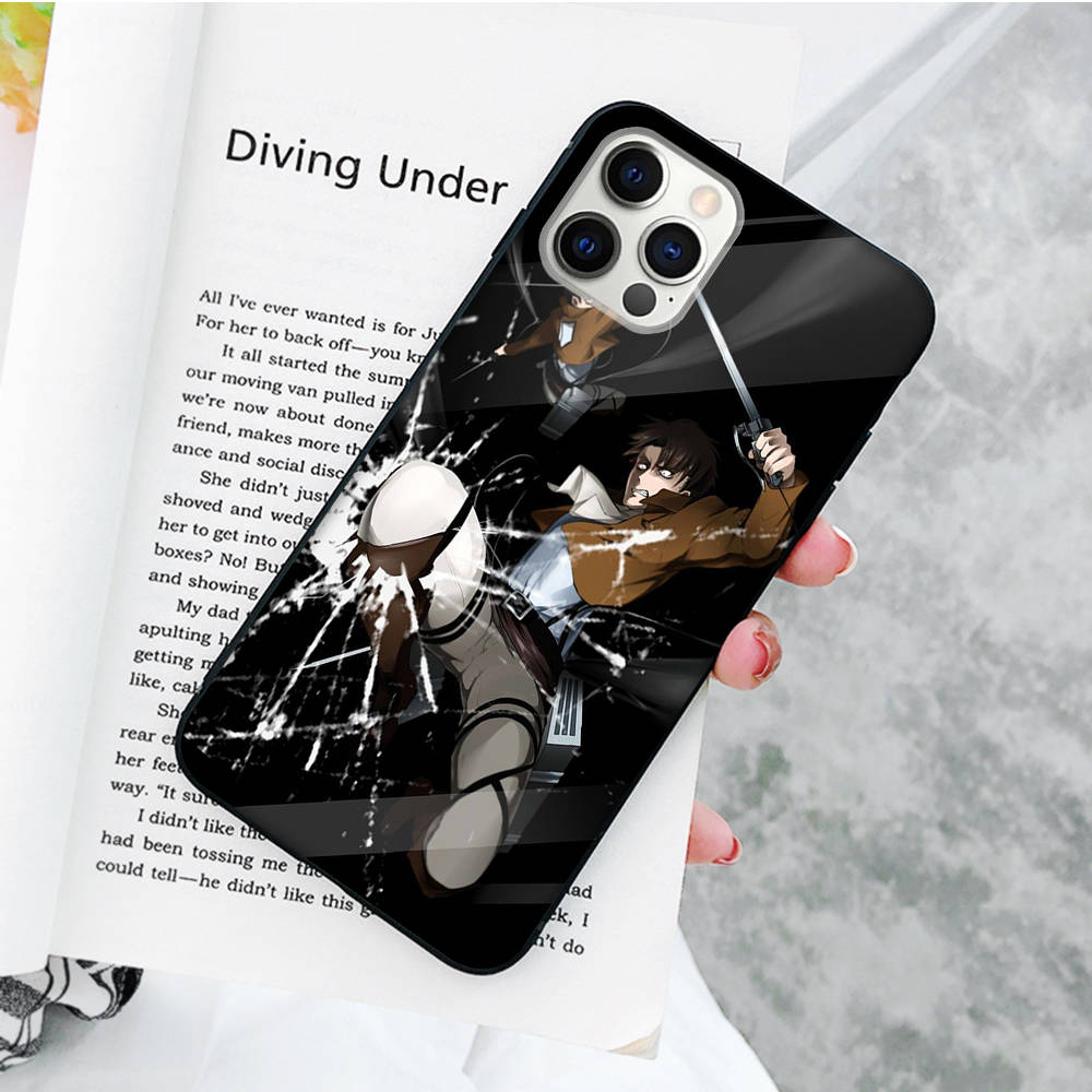 JW87 Attack on Titan Black Soft Case for OPPO Reno 8 6 5 4 Pro Plus Find X3 A17 A3 A31 A38 A40 A53 A54 A55 A74 A76 A78 A77 A80 A94 A95 A96 Lite