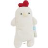 42cm Chick Pillow Plush Toys Funny Chicken Sofa Cushion Stuffed Animal Plushies Appease Doll Birthday Gifts for Kids Girl White
