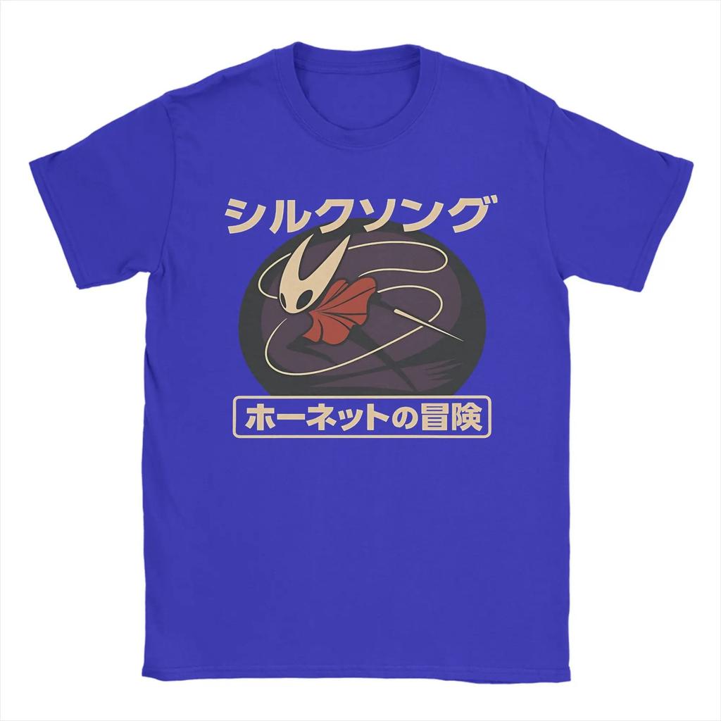 Harajuku T Shirt Summer Japanese Silk Song Novelty T-Shirts Hollow Knight Cotton Tee Adult Hot Sale Short Sleeve Top Tees soft