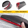 2x Carbon Fiber Sun Visor Rain Board Guard Eyebrow For Side Rear View Mirror Car