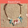 Summer Shell Necklace For Women With Handcrafted Coral And Shell Design For Beach Vacation