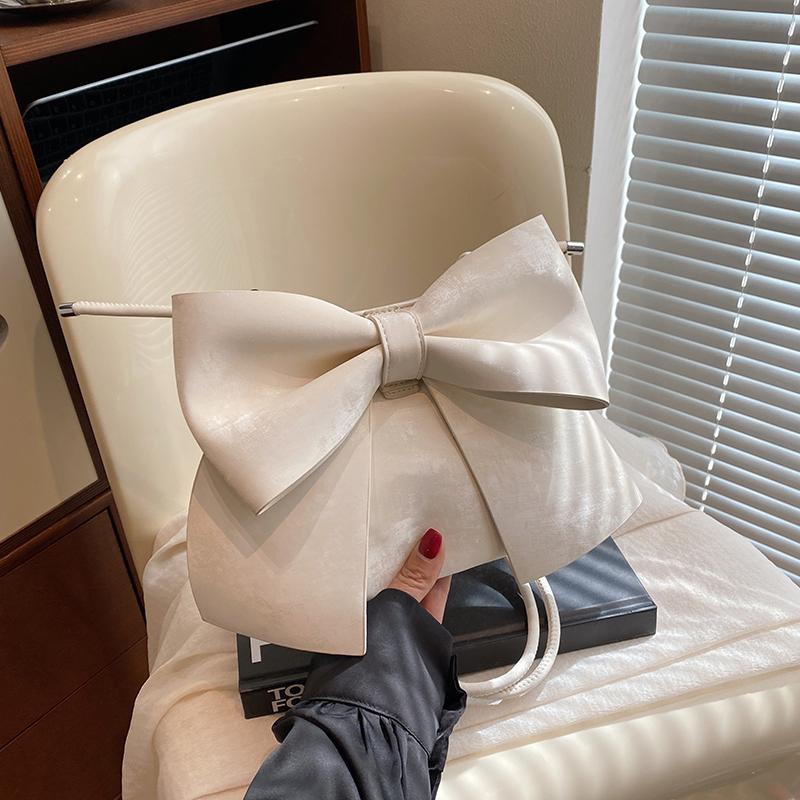 

Большие сумки через плечо с бантом для женщин и девочек, бархатная текстура, искусственная кожа, сумка-мессенджер, последние модные сумки 20x17x4cm