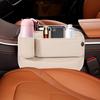 Seat Crevice Organizer Storage Box Crevice Filler Seat Crevice Car Console Organizer Leather Storage Organizer Cup Holder Car