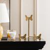 Vintage Design Gold Decorative Easel Butterfly-shaped Display Rack  Living Room Decor