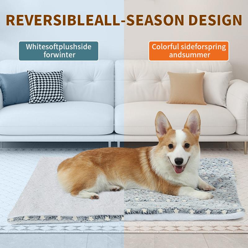 Dog Bed Mat Blanket Soft Cozy Pet Cushion For Small Large Dogs Spring Autumn Warm Travel Mats French Bulldog Chihuahua Supplies