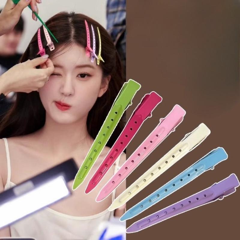 5 ksVícebarevných Dámských Pevných Vlasových Sponek do Salonu, Kuličkových Kulmovacích Sponek, Sponky na Make-up Bez Zmačkání Vlasů, Kadeřnické Stylingové Nástroje s Taštičkou, Profesionální