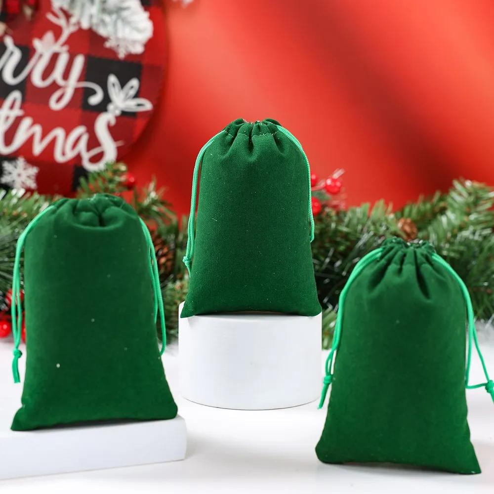 Fabric bags for storage, for Christmas gifts, linen gift bags 15 * 10 cm, 12 pcs.