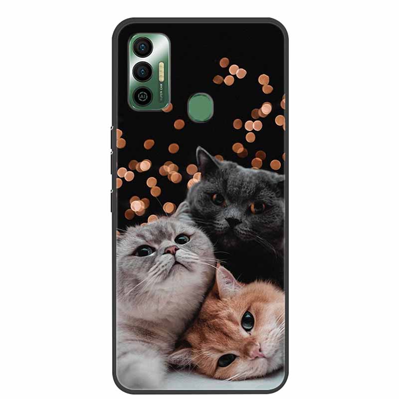 Per Tecno Spark 7 Custodia Lusso Silicone Morbido TPU Cover Custodie per Telefono Per Tecno Spark 7 Pro Spark 7P Spark7 Protettiva KF6 Coque