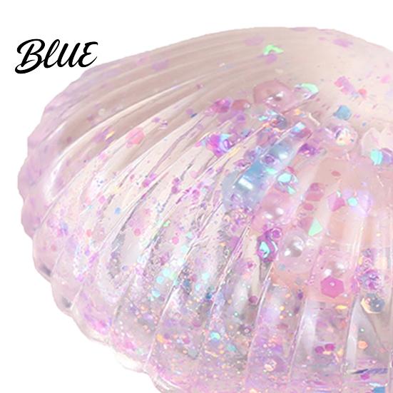 Shell Toy Clear Squeeze Stress Relief Glitter Sugar Ball TPR Sensory Soft Decompression Fidget Party Favors Reliever