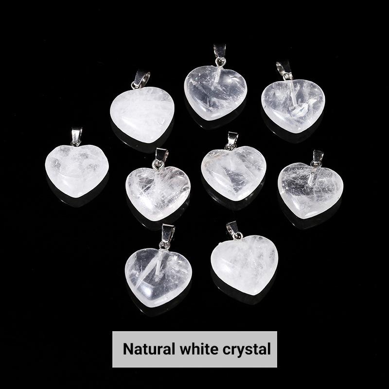 5Pcs/Lot Lampwork  Glass Love Heart Beads Charms Pendant Diy Handmade Jewelry Making Accessories