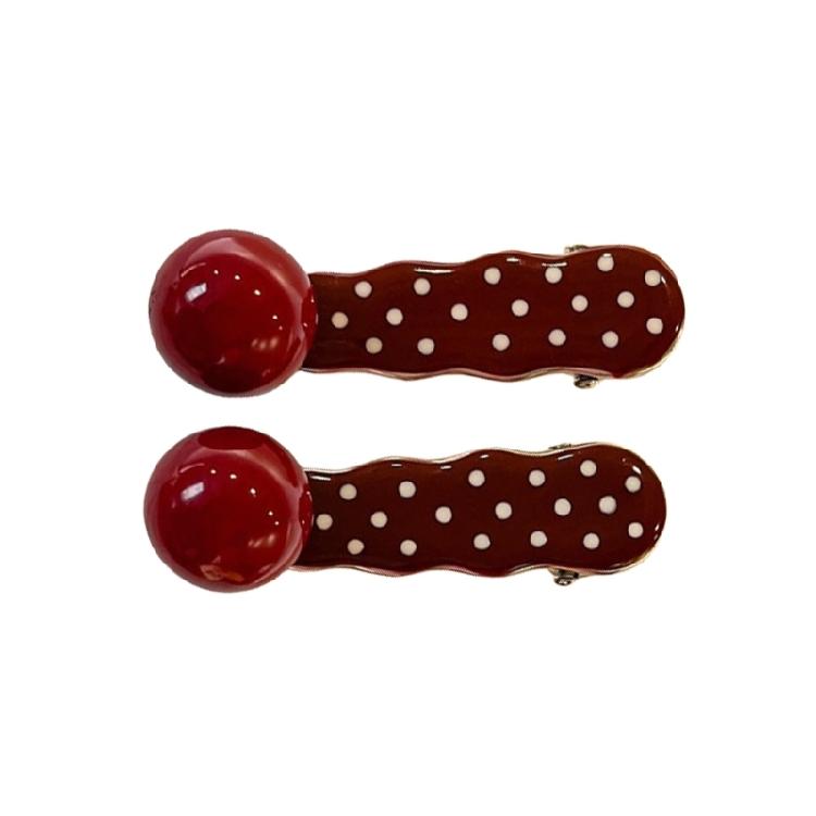 2pack Stylish Heart Shape Hair Clip Colorful Hair Barrettes Trendy Comfortable Hairpin Hair Accessories