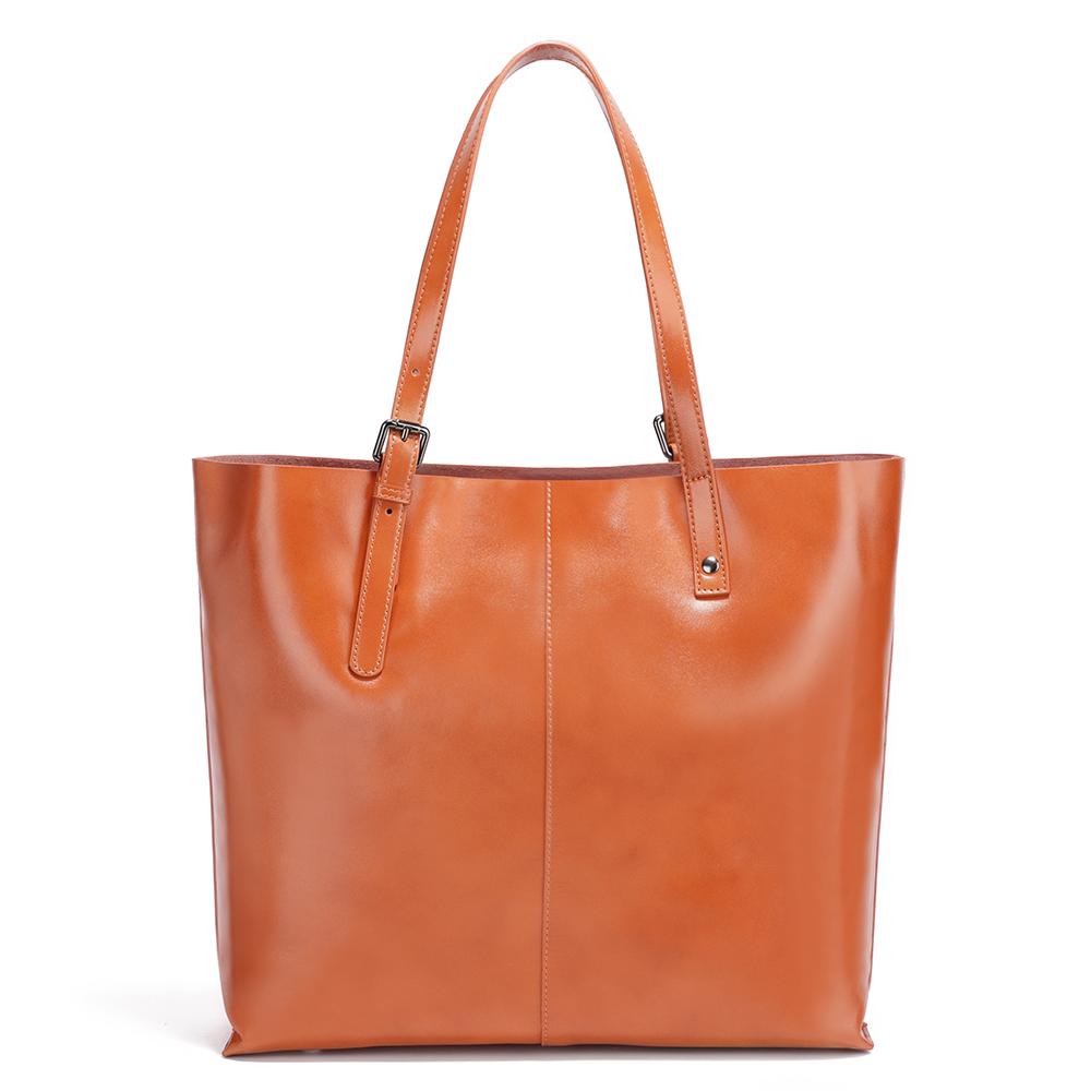 Zency Fashion Genuine Leather Women Tote Large Capacity