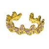 Temperament Versatile Color Butterfly Enamel Ring Women's New Light Luxury Retro Fashion Niche Design Fashion Ring