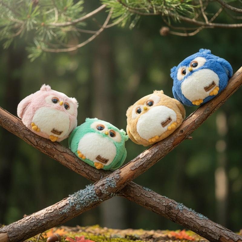 Animal Plush Owl Toy With Pp Cotton Filling For Kids And Teens Gift