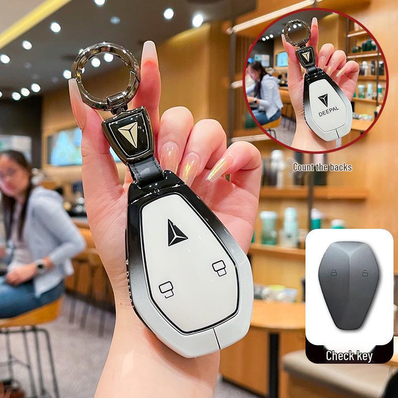 Tiefblau S07 Schlüsseletui: Neuer Stil L07 Auto Bluetooth Smart Protection mit Metallschnalle für 26 Modelle