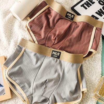 Herren Unterhosen Baumwolle Boxershorts Mode Atmungsaktiv Mittlere Taille Unterwäsche Cueca U Beule Beutel Sexy Unterhosen