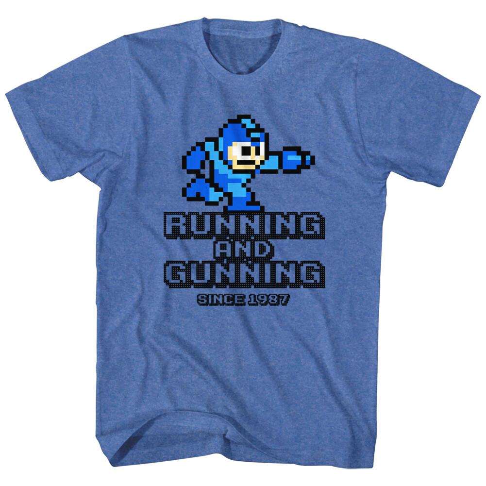 Mega Man 80 Video Game Running Gunning Since 1987 Men T Shirt Gamer Merch XXXL