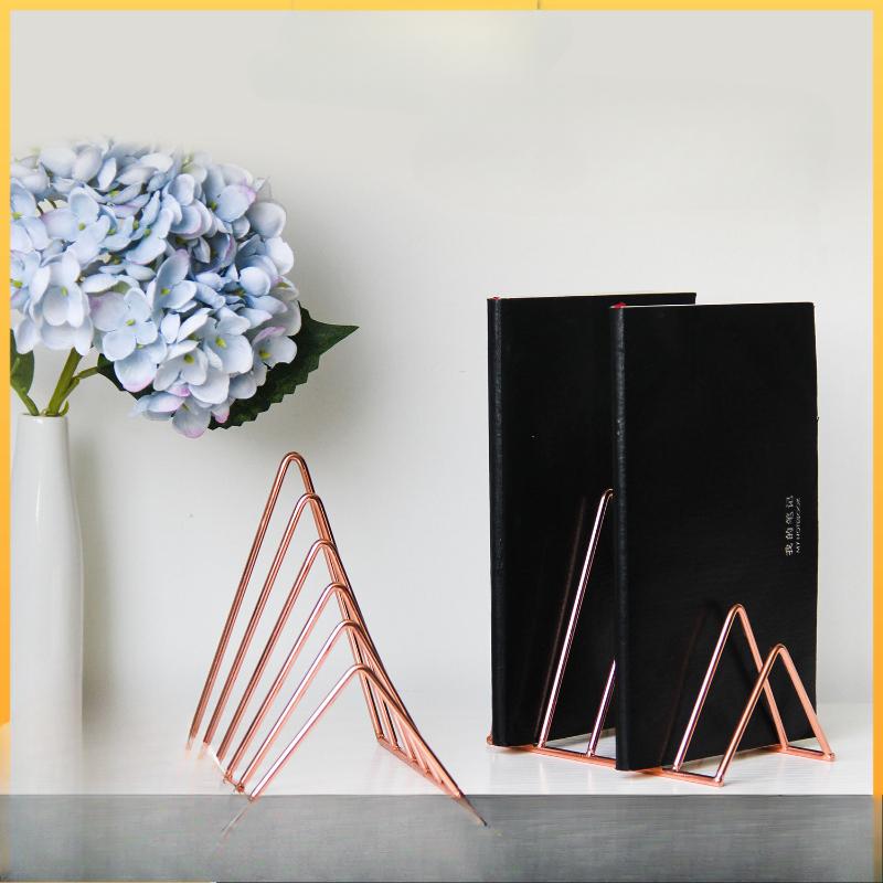 Riangle Bureaufile 5 Vakken Metalen Filesorteerder Tijdschriftenhouder Documentenrek, Desktop Boekenplank Organizer voor Kantoor Thuis School