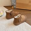 Children's snow boots, new winter models, boys' shoes with plush lining and thickened Birkenstock cotton boots, warm shoes, girls' large cotton