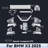 For BMW X3 G45 2025 TPU Car Navigation Screen Film Gearbox Protective Sticker Anti-scratch Interior Accessories