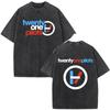 21 Pilot Vintage Washed T Shirts Women Hip Hop Streetwear Cotton Casual Tees Round Neck Short Sleeve