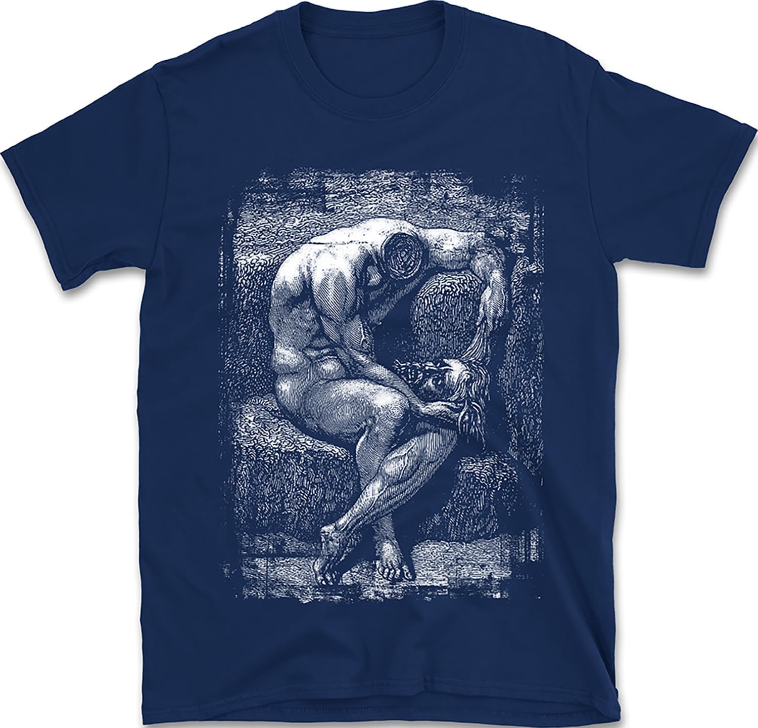 The Cursed Knight Geri Del Bello T-Shirt | The Inferno Gustave Dore | Dante Inferno 19th Century Illustration Shirt S