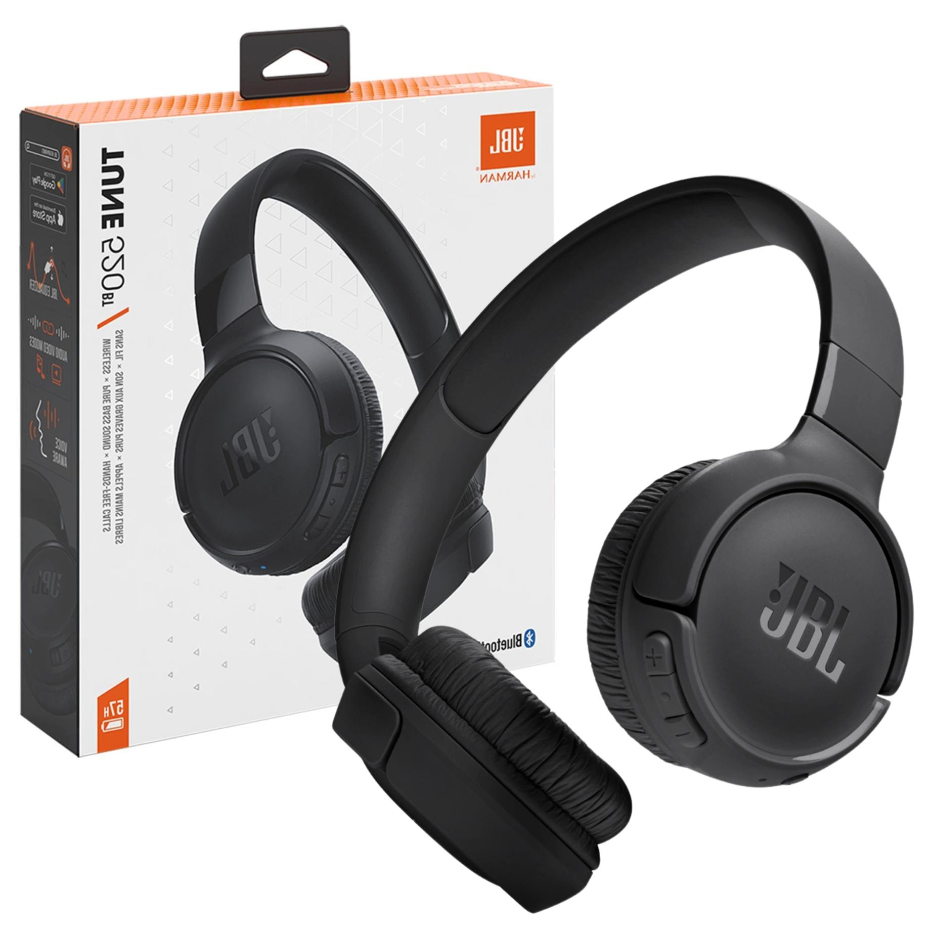 Auriculares Inalámbricos JBL TUNE 520BT Bluetooth 5.3 con Sonido Pure Bass en Negro - Imagen 2