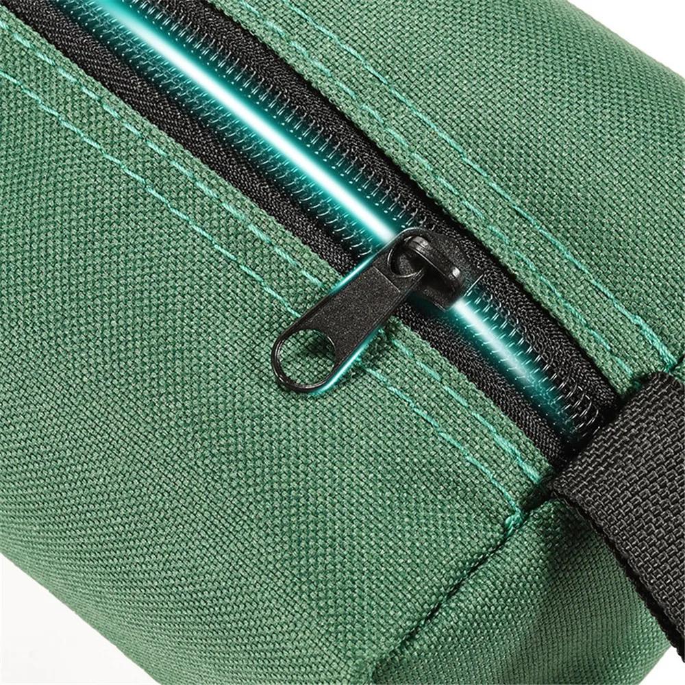 6pcs Hand Tool Bag Thick Canvas For Small Tools Screwdriver Wrench Tweezers Drill Bit Organizer Bag Waterproof Zipper Pouch