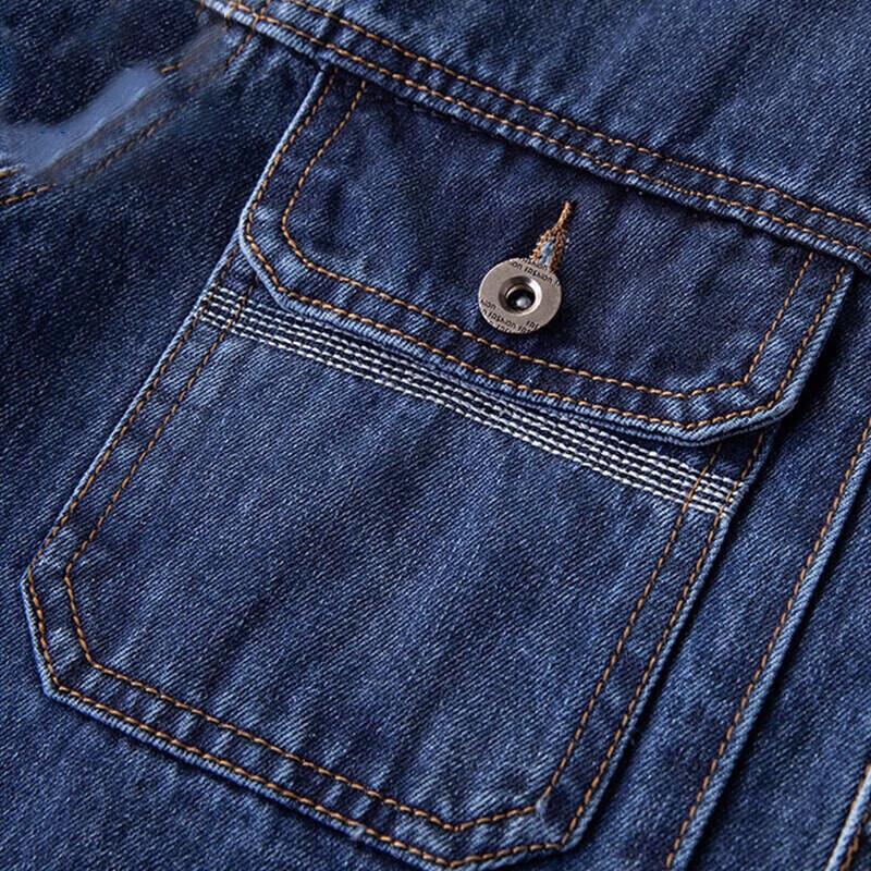 Jeanswest Men's Embroidered Loose Denim Jacket