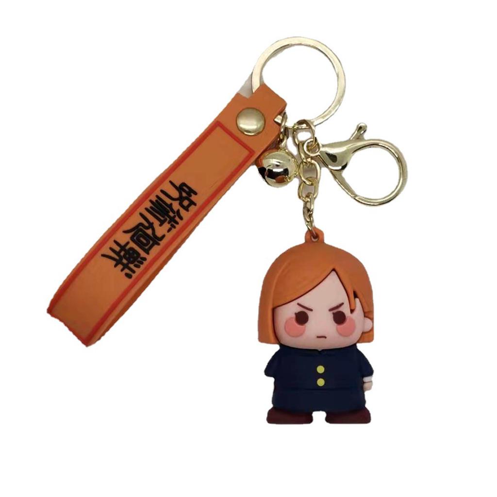 Creative Japanese Anime Cartoon Spell Battle Doll Keychain Car Bag Keychain Accessories Wholesale Personalized Gifts Y2k Fashion