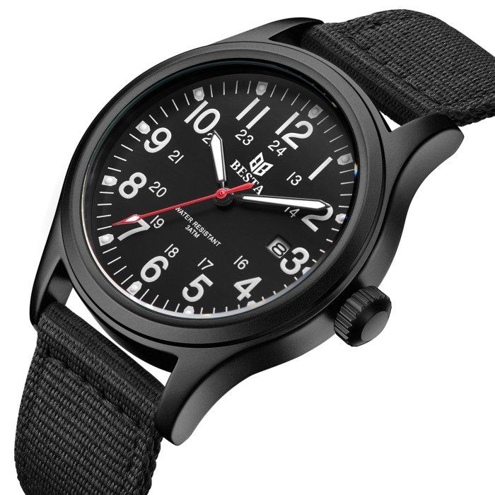 

Чоловічий тактичний годинник Besta Command чорний
