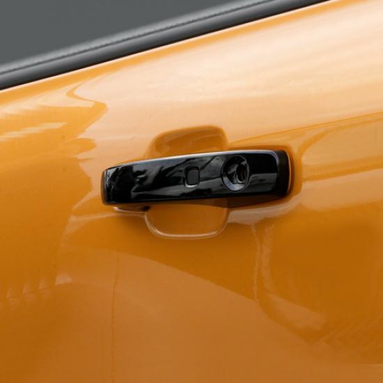 Car Smart Door Handle Cover Trim For Ford Ranger 23-25 Accessories Glossy Black