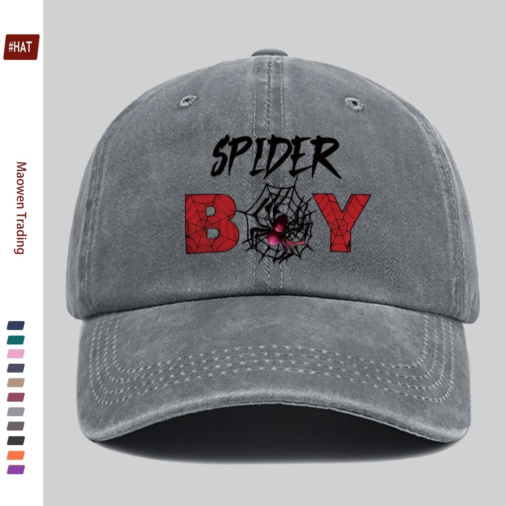 Pc Cool Spider Print Pattern Baseball Cap Street HipHop Fashion Decor Hat Truck Driver Papa Cap Comfortable Lightweight Acc