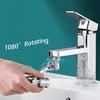 1080° Drehbarer Verlängerungs-Wasserhahnsprühkopf Wasserhahn-Düse Universeller Badezimmerhahn Verlängerungsadapter Belüfter 2 Sprühmodi