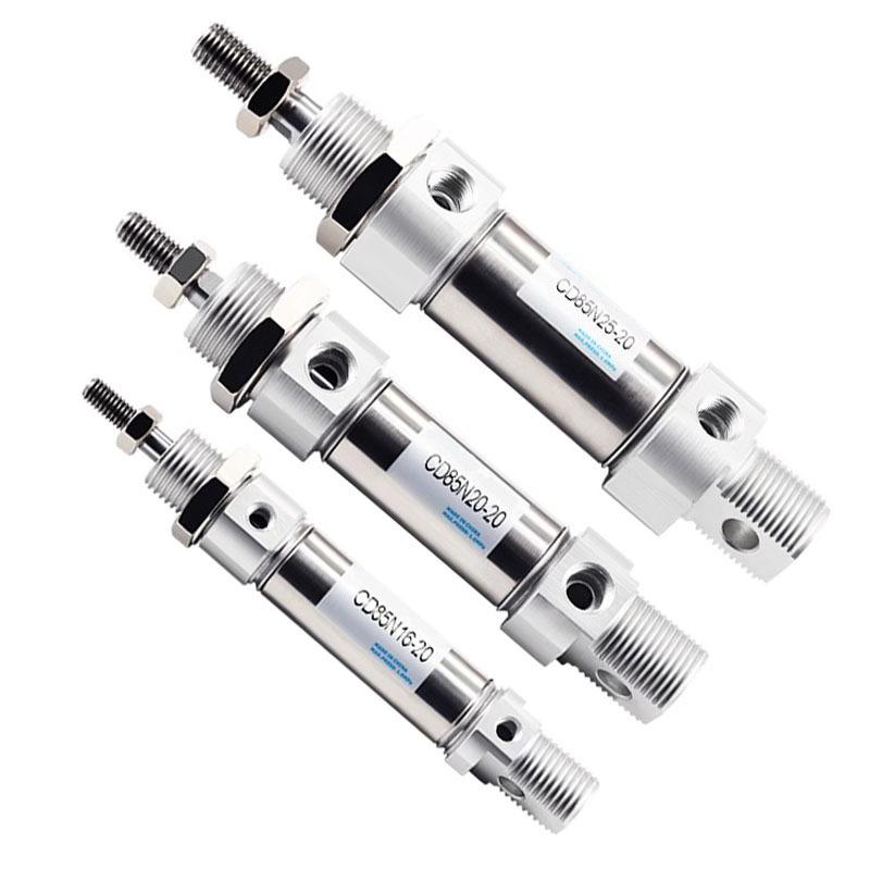 SMC Type CD85N/C85N10 12 16 20 25 ISO Standards Pneumatic Air Standard Single Rod Mini Cylinder Double Acting Stroke 10-225mm