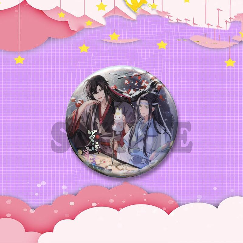 BL Anime Peripheral Coin Brooch Mo Dao Zu Shi Lan Wangji Wei Wuxian Enamel Pins Backpack Clothing Jewelry Badge Accessories Gift