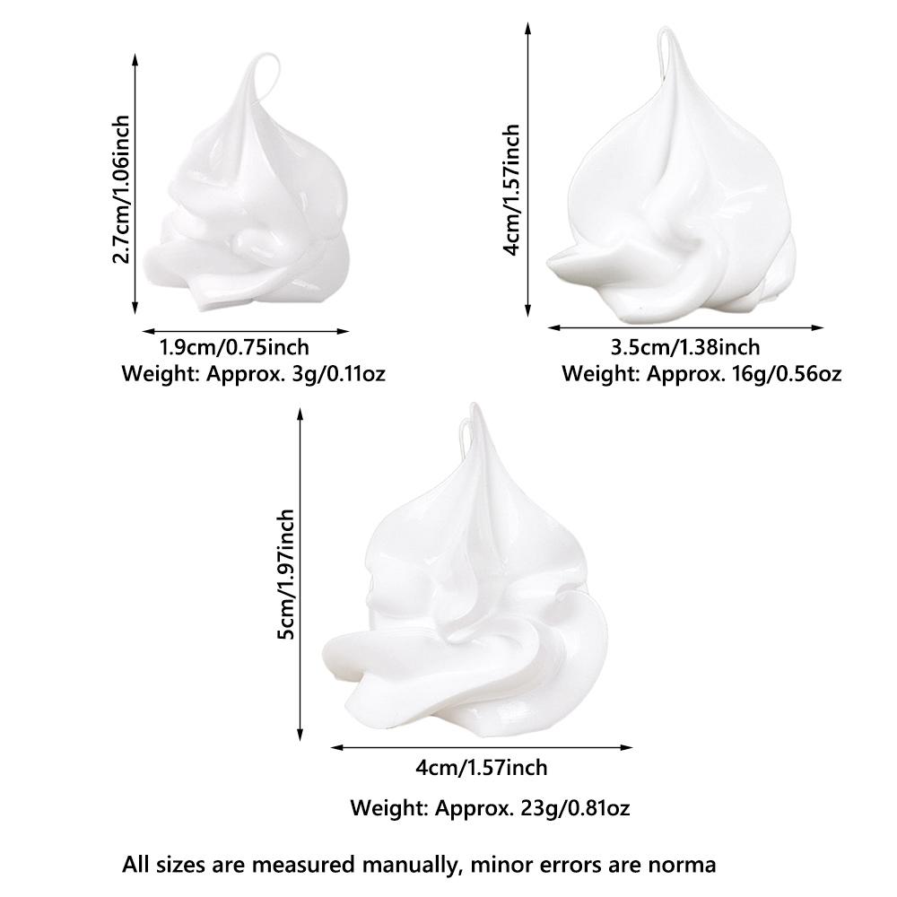 Mini Simulation Ice Cream Cone Realistic Miniature Kitchen Model DIY Craft Material  for Display