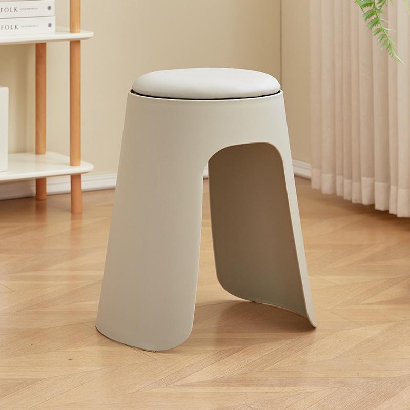 Modern Home Plastic Dining Chair Commercial Thickened Plastic Stool Soft Seat Restaurant Simple Chair