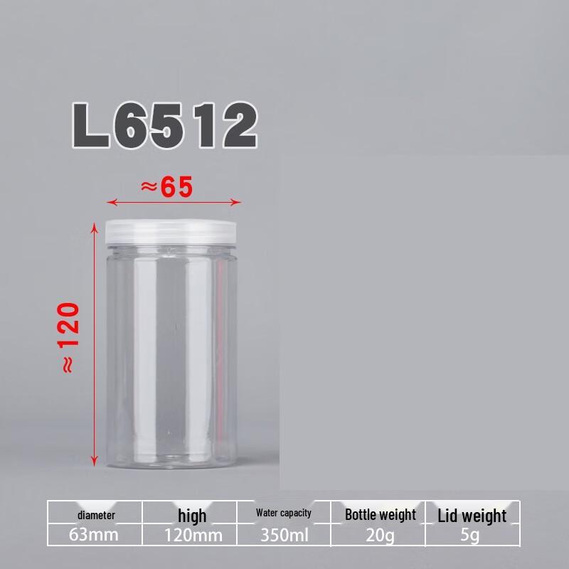 Transparent Round Plastic Storage Jars